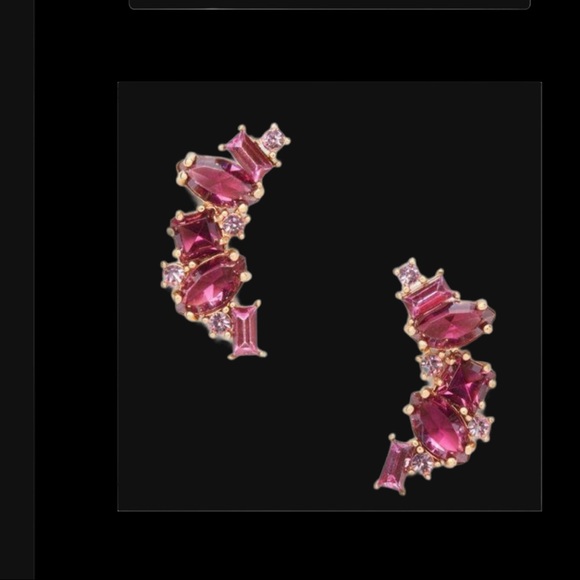 KATE SPADE EAR CRAWLERS CRYSTAL EARRINGS LN